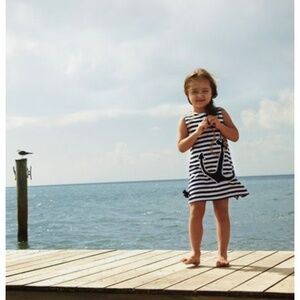 Lily Pulitzer, girls sleeveless stripe, nautical dress, size 8